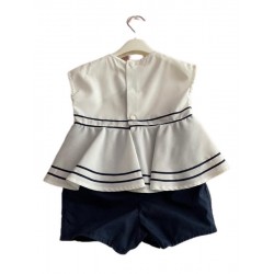 Aletta B1275 Baby Girl Sailor Romper