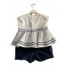 Aletta B1275 Baby Girl Sailor Romper