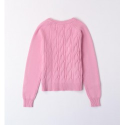 Sarabanda 0A650 Maglione tricot rosa ragazza