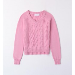 Sarabanda 0A650 Maglione tricot rosa ragazza