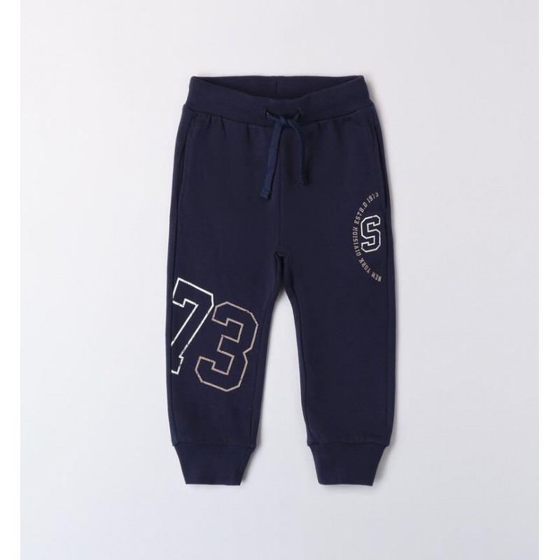 Sarabanda 0A042 Boy's blue tracksuit trousers