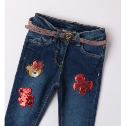 Sarabanda 0A383K1 Jeans con cinta bambina