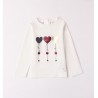 Sarabanda 0A311 Girl's Hearts T-shirt