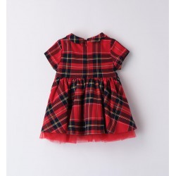 Minibanda 3A759 Baby Girl Checkered Dress