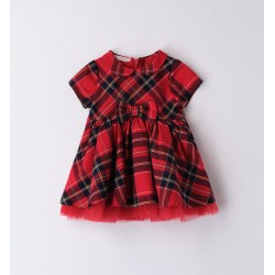 Minibanda 3A759 Baby Girl Checkered Dress