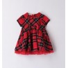 Minibanda 3A759 Baby Girl Checkered Dress