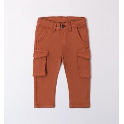 Sarabanda 0A166 Pantalone tasconi ruggine bambino