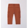 Sarabanda 0A166 Pantalone tasconi ruggine bambino