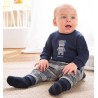 Minibanda 3A610 3A626 Complete Checked Sweatshirt and Trousers for Baby Boys