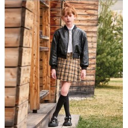 Sarabanda 0A760 Plaid Skirt Girl