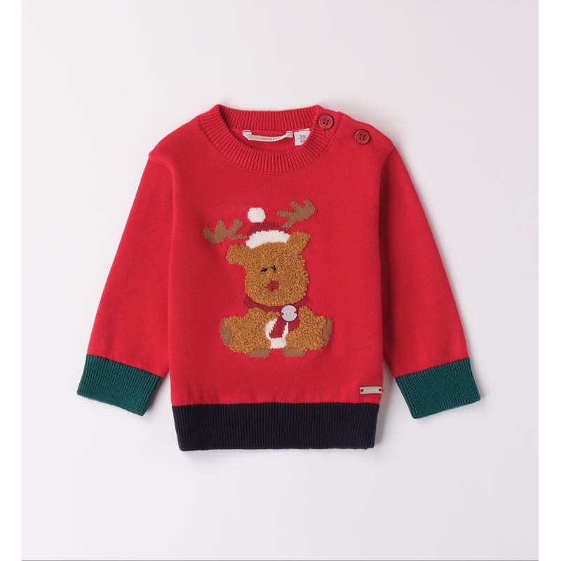 Minibanda 3A671 Newborn Christmas Sweater