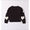 Sarabanda 0A202 Girl's Tricot Heart Sweater