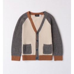 Sarabanda 0A108 Two-tone cardigan for kids