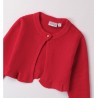 Sarabanda 0A207 Cardigan tricot rosso bambina