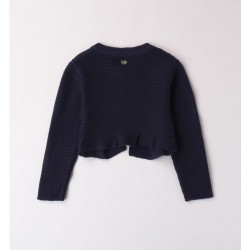 Sarabanda 0A207 Cardigan tricot blu bambina