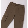 Sarabanda 0A542 Pantalone cargo verde militare ragazzo