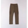 Sarabanda 0A542 Pantalone cargo verde militare ragazzo