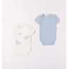 Minibanda 37303 Newborn Light Blue Bodysuit Two Set