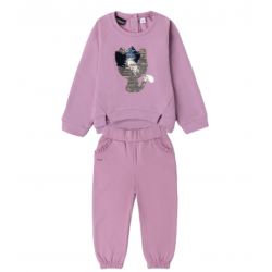 Sarabanda 07237 07250 Girl's Lilac Sweatshirt and Trousers Set