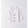 Minibanda 3B642 Cardigan tricot bianco neonato