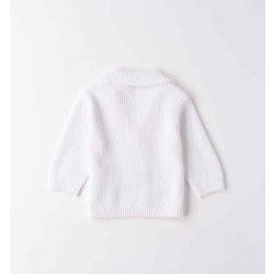 Minibanda 3B642 Cardigan tricot bianco neonato