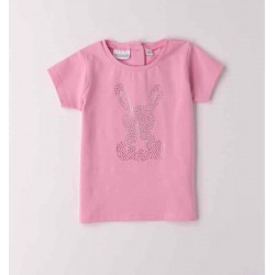 Sarabanda 0B251 T-shirt rosa coniglietto nbambina