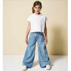 Sarabanda 0B474 Jeans chiaro largo ragazza