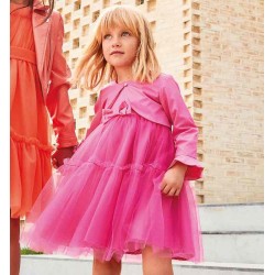 Sarabanda 06241 Girl's fuchsia formal dress