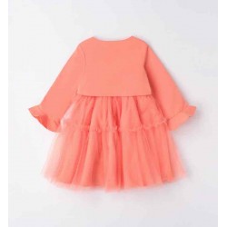 Sarabanda 06241 Abito cerimonia mandarino bambina