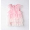 Sarabanda 0B337 Abito tulle rosa bambina