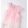 Sarabanda 0B337 Abito tulle rosa bambina