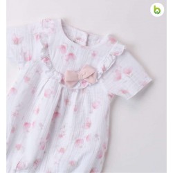 Minibanda 3B781 Baby Girl Floral Romper