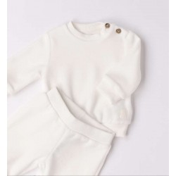 Minibanda 3F677 Completo ciniglia panna unisex