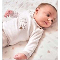 Minibanda 3F673 Two-Piece Chenille Romper Newborn