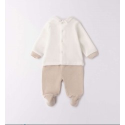 Minibanda 3F673 Tutina ciniglia due pezzi neonato