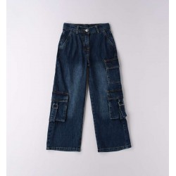 Sarabanda 0F461 Jeans largo con tasconi ragazza