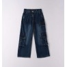 Sarabanda 0F461 Jeans largo con tasconi ragazza