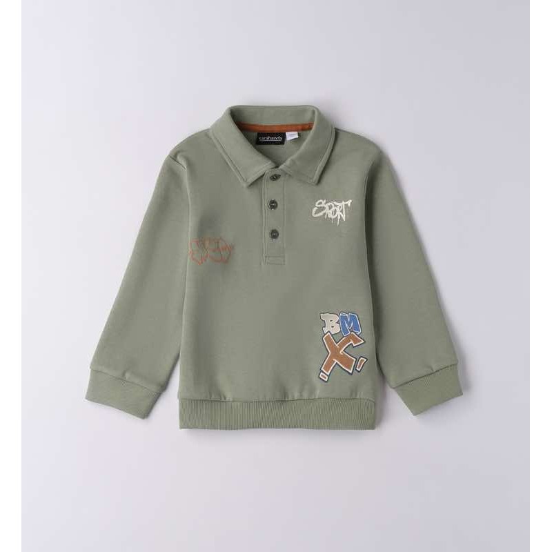 Sarabanda 0F028 Felpa polo bambino