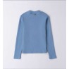 Sarabanda 0F434 Light blue ribbed sweater for girls