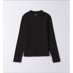 Sarabanda 0F434 Girl's Black Rib Sweater