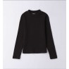 Sarabanda 0F434 Girl's Black Rib Sweater