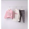 Sarabanda 0F215 Girl's Three-Piece Interlock Set