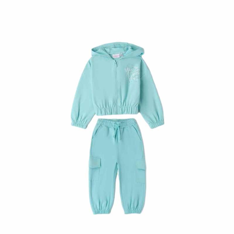 Sarabanda 0B203 0B218 Tuta verde menta bambina