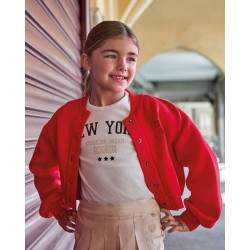 Sarabanda 0F430 Jacket with Snap Fastener Girl