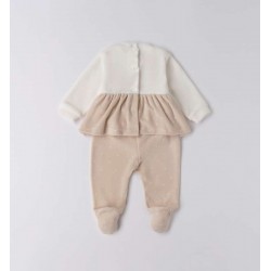 Minibanda 3F763 Baby Girl Two-Piece Onesie