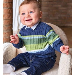 Minibanda 3F655 Maglione tricot neonato