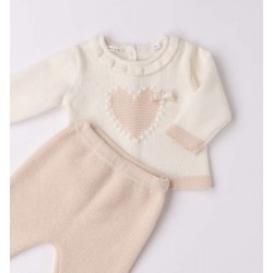Minibanda 3F761 Newborn ceremony tricot set