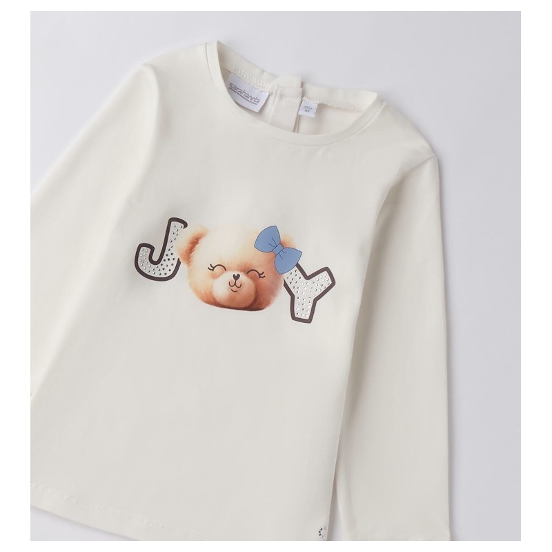 Sarabanda 0F204 T-shirt orsetto bambina