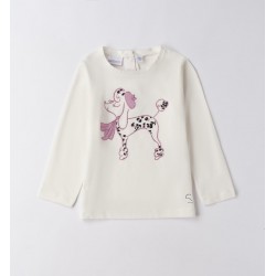 Sarabanda 0F203 T-shirt cagnolino bambina