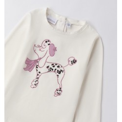 Sarabanda 0F203 T-shirt cagnolino bambina
